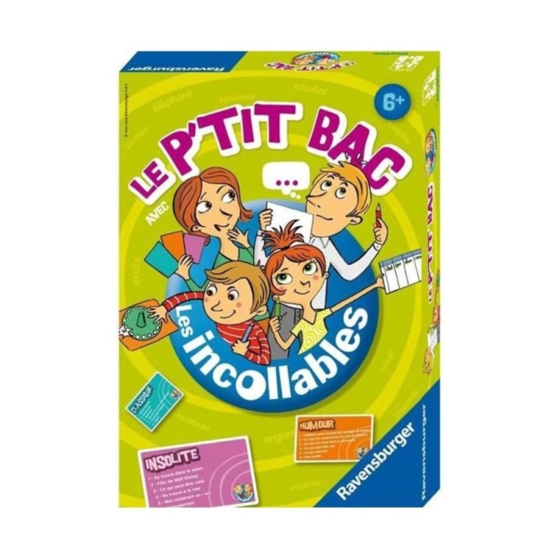 [60189239] Jeu de société P’tit Bac des incollables Ravensburger 26567
