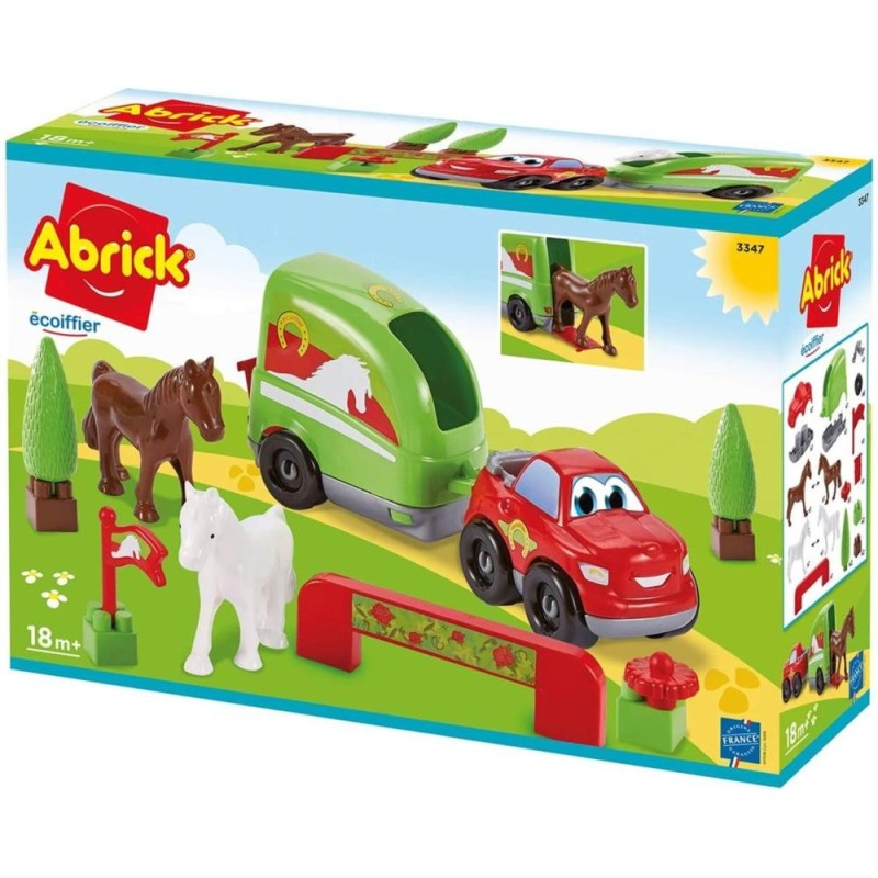 [610188007] Jeu de construction équestre Abrick Fast car Ecoiffier 3347