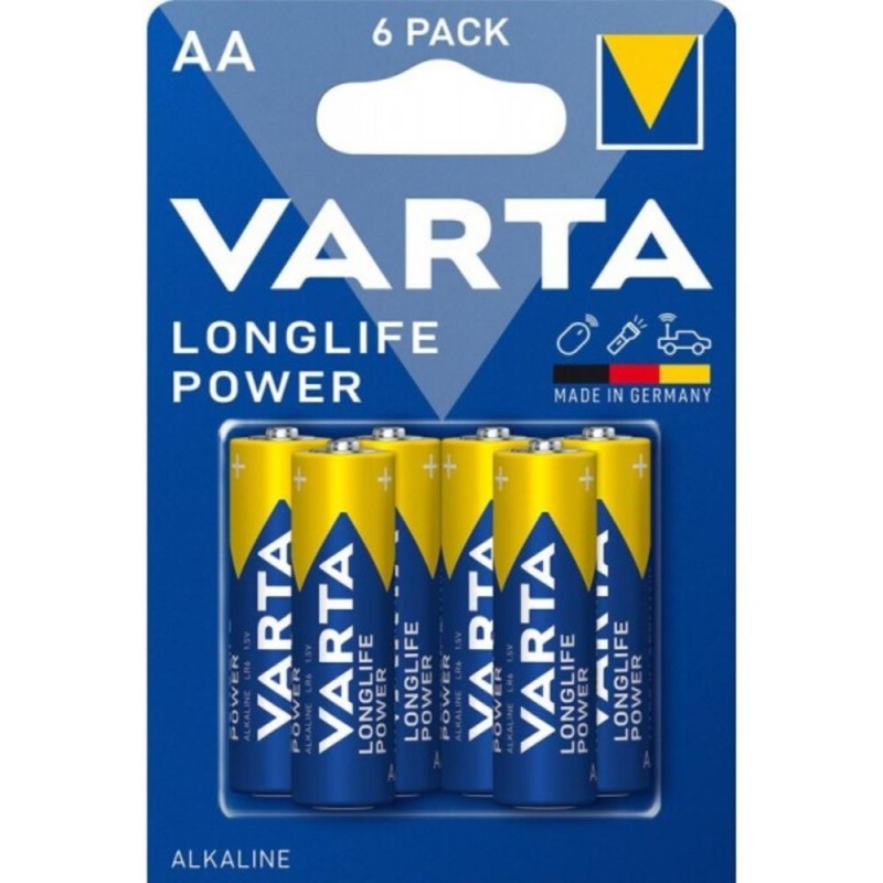 6 piles AA longlife