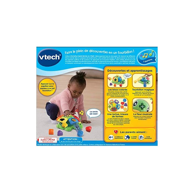 [82003001] Ma Tortue Tourni-Formes â€“ VTech (Réf. VT602405)