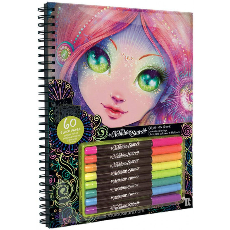 [870552035] Livre de coloriage a pages Noires - Jouet creatif
