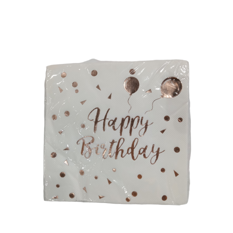 Papier serviette Doré (Blanc)