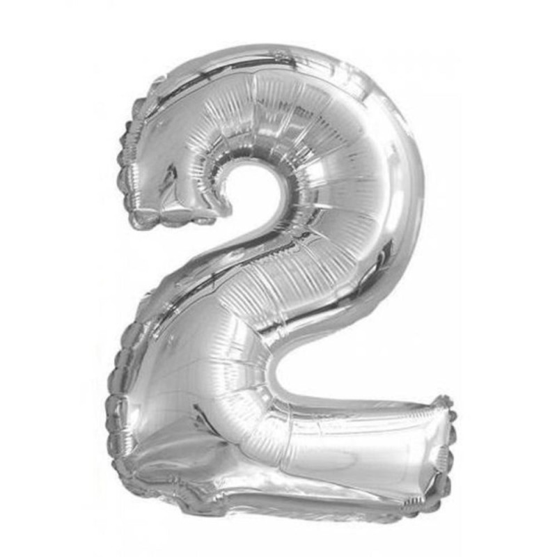Chiffre gonflable N 2 (Coloré, 16")