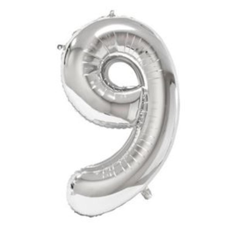 Chiffre gonflable N 9 (Coloré, 16")