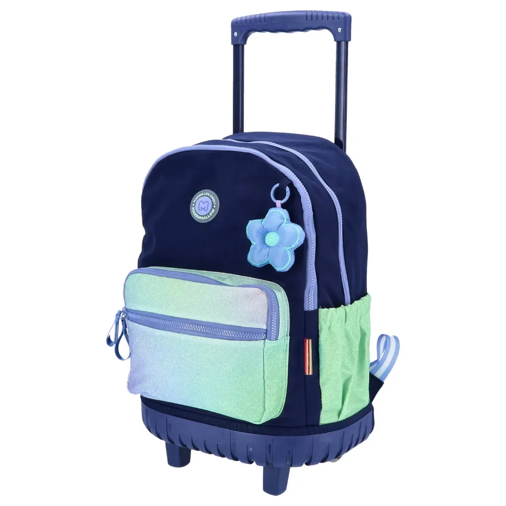 [1650568831] SAC A DOS MARSHMALLOW à Roulettes Trolley Starmania Navy  65512