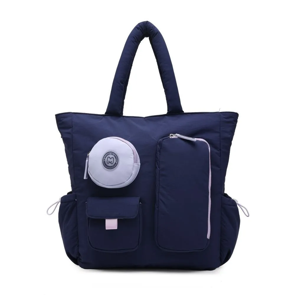 [1650568868] SHOPPER BAG MARSHMALLOW BUBBLE NAVY 65662