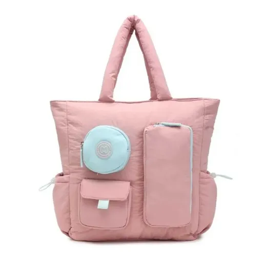 [1650568870] SHOPPER BAG MARSHMALLOW BUBBLE PINK 65664