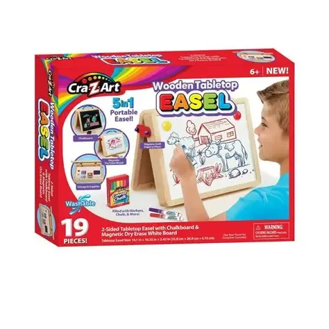 Two-Sided Tabletop Wooden Easel - 19 pcs CRAZ_14058