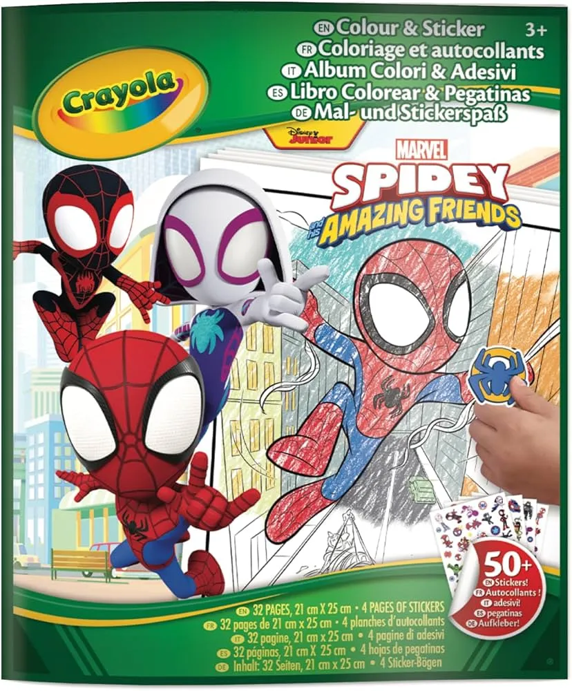 Color and Sticker Spidey 04  0738G