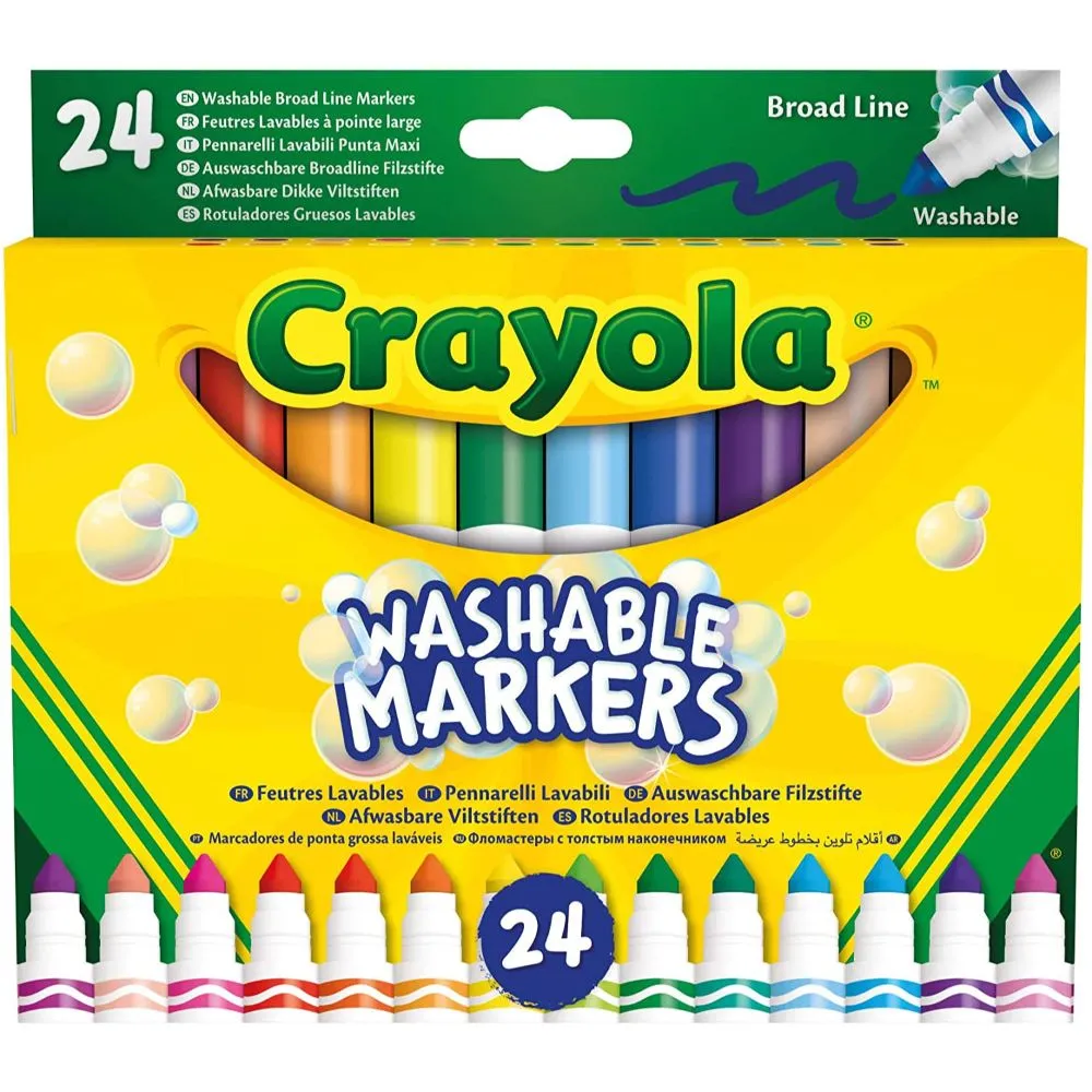 [1650569128] Washable Markers Broadline 24ct 58  6570