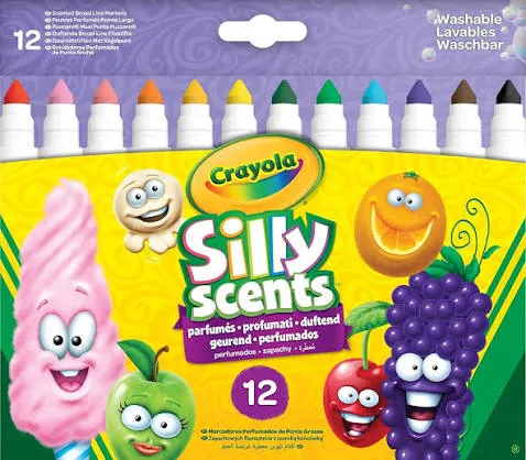 [1650569130] Washable Broadline Scented Markers 12ct 58  8337
