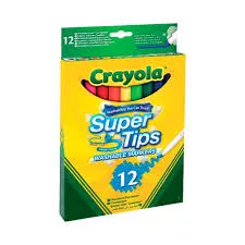 [1650569152] Supertips Washable Markers 12ct 25 7509