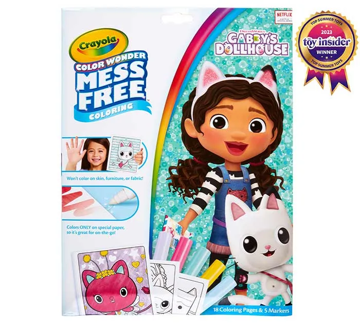Color Wonder Set Gabby's Dollhouse, foldelope, 4 mini BL markers 75 28