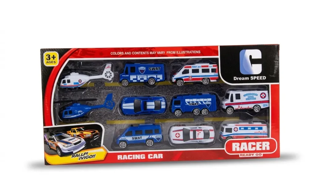[1650569342] Set de mini voitures en coffret 90043