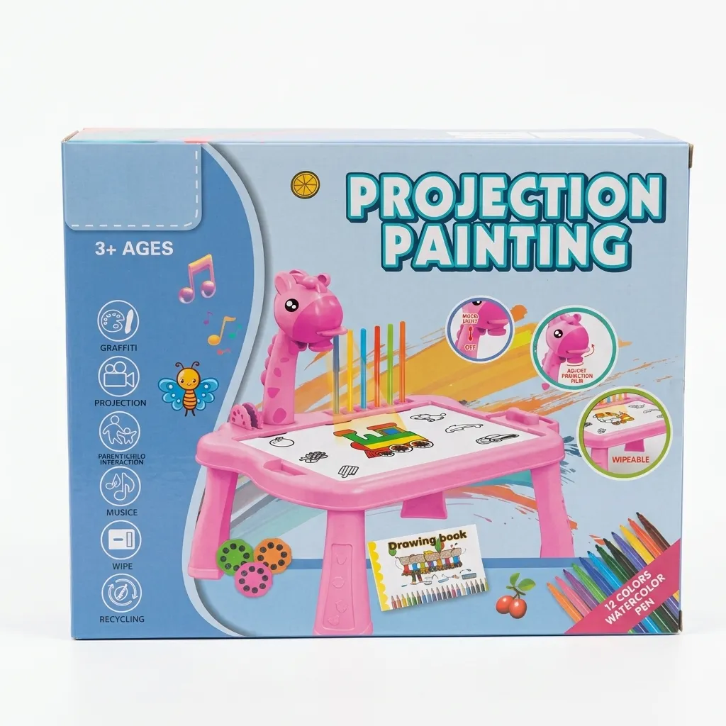 [1650569350] Lampe de table avec projecteur de peinture 8303A